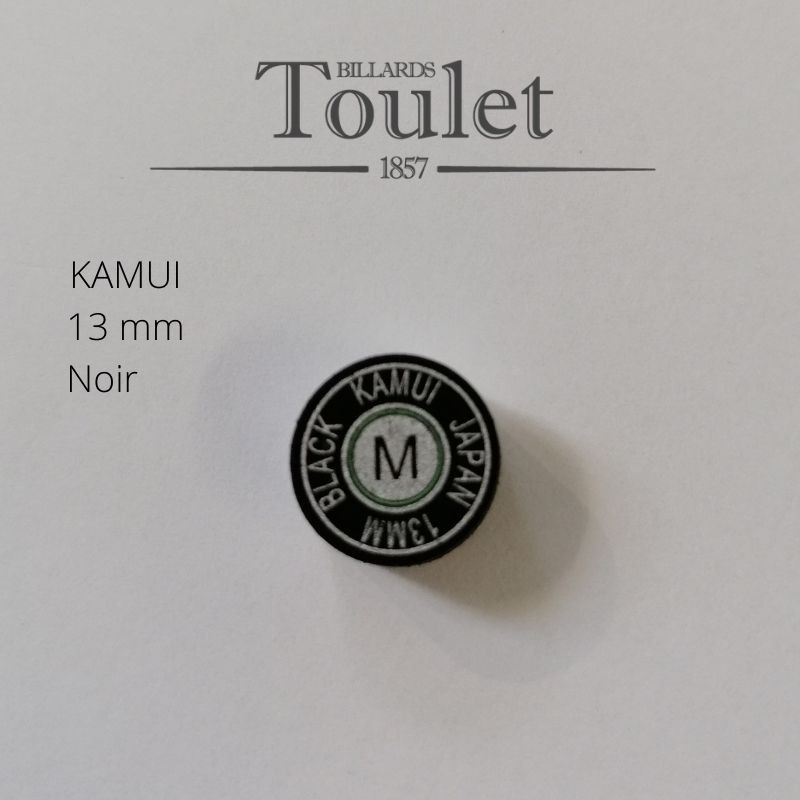 Procédé à coller qualité supérieure Kamui 13 mm noir - queue de billard - Billards Toulet