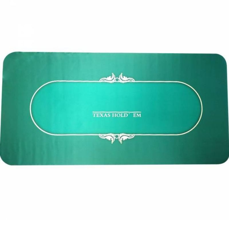 Tapis de poker rectangulaire Hold'em - 10 places - Billards Toulet