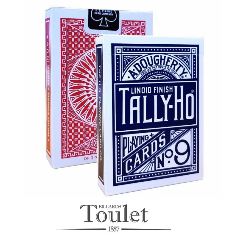 jeux de cartes poker Tally Ho n°9 - 56 cartes - Billards Toulet