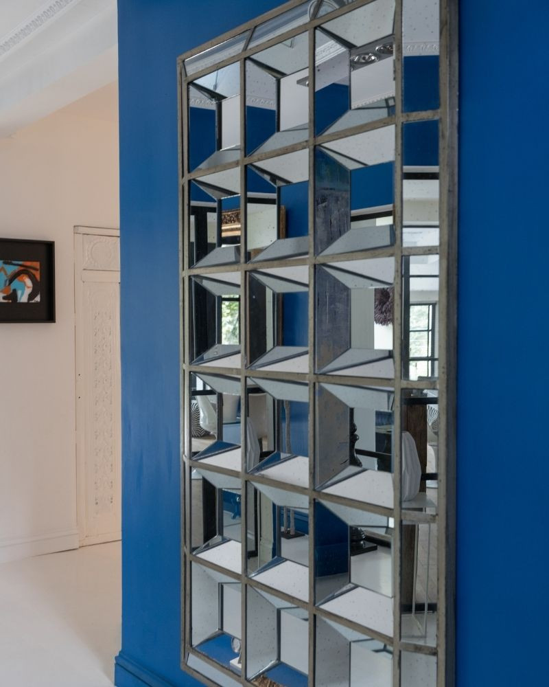 Miroir à facettes, bord argenté - JAVIER -  Billards Toulet