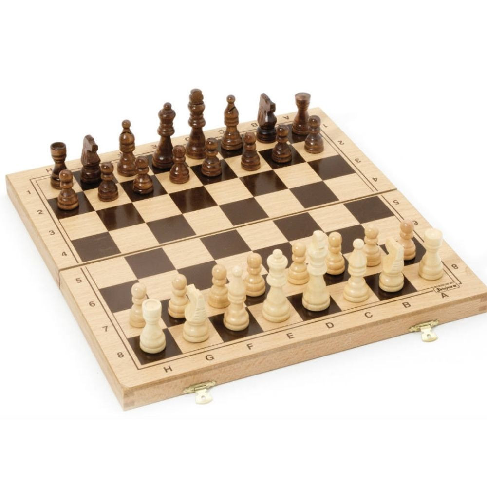 Jeu d'échecs pliant en bois - 30 cm MADE IN FRANCE - Billards Toulet