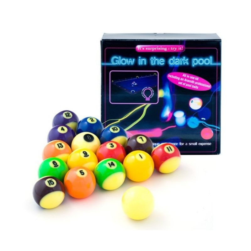 jeu de billes fluorescents - Glow in the dark pool - Billards Toulet