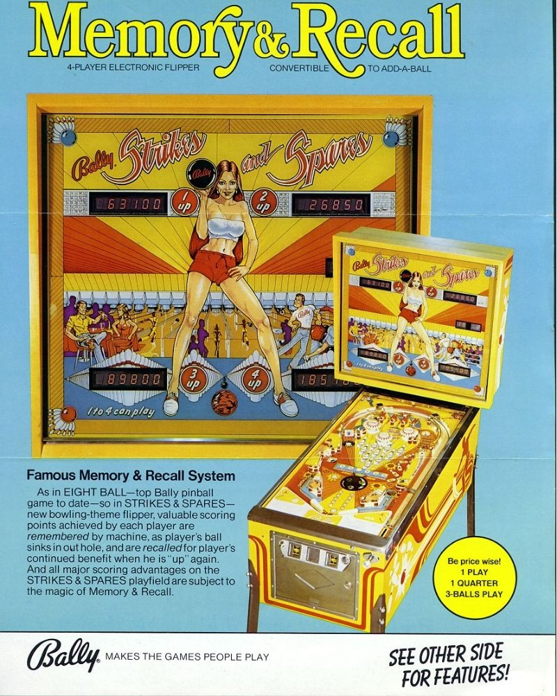 Flipper Strikes and Spares - Bally - 1978