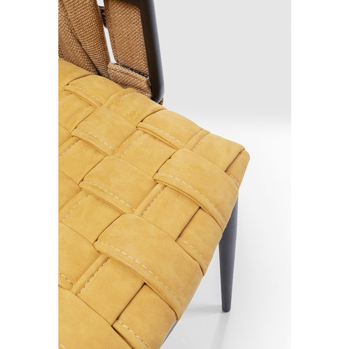 Chaise coussin jaune - Kare design - Billards Toulet