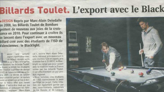 Billard Toulet-presse-le journal des entreprises-couv