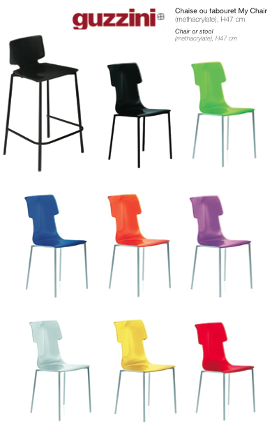 chaises pour table de billard Guzzini - Meubles salle de billard - Billards Toulet