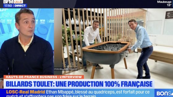 Interview BFM HDF Business Billards Toulet