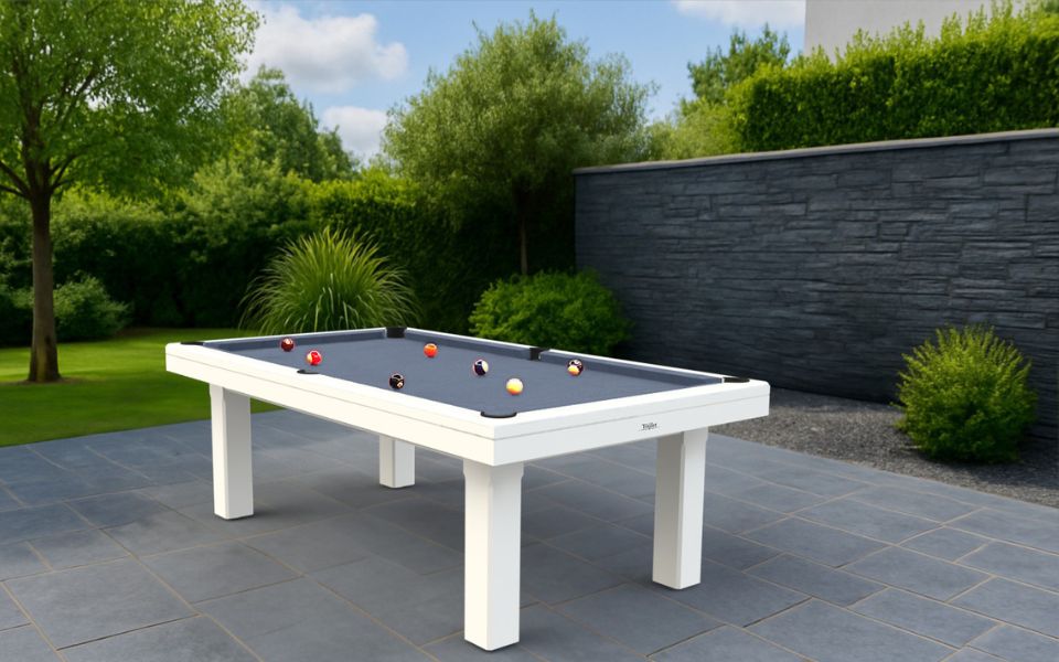 acheter table de billard extérieure américain blanche Bubbly Toulet