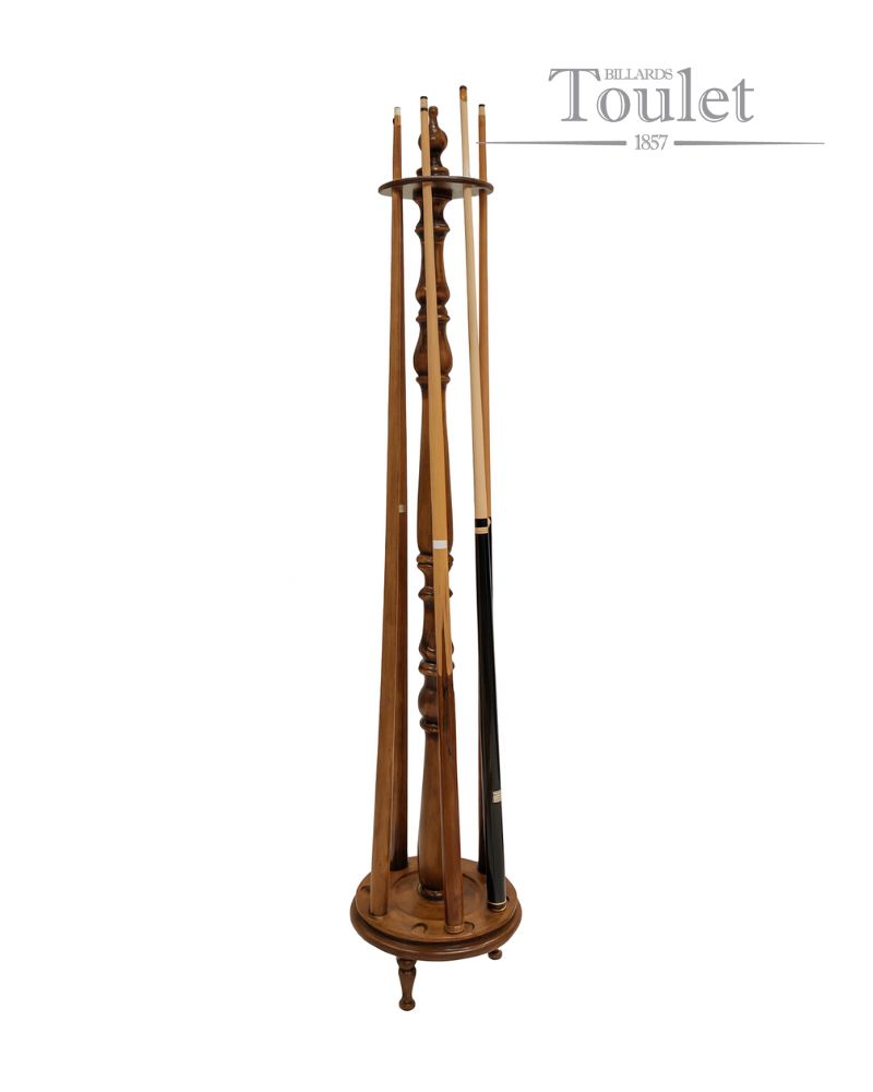 ancien porte queues rond restaure chene Toulet