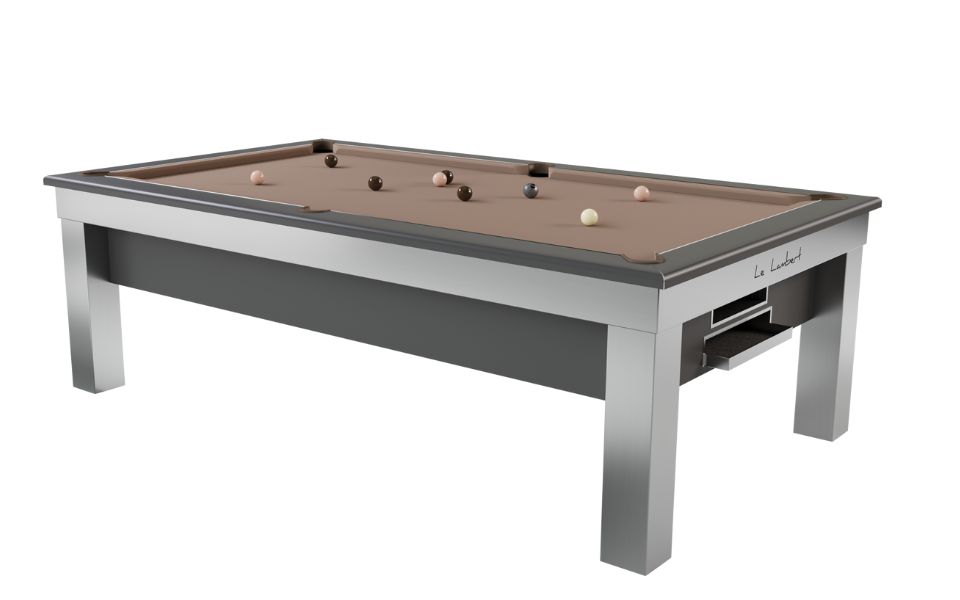 billard anglais personnalisable gris tapis taupe Lambert Toulet