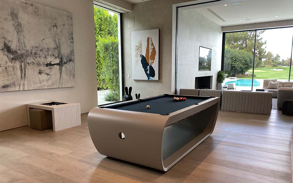 billard design luxe personnalisable tapis noir Blacklight - Los Angeles - Billards Toulet