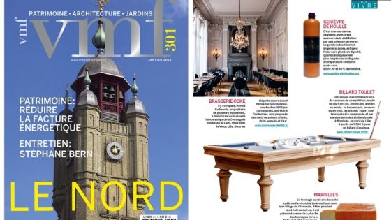 Billards Toulet article Patrimoine Nord de la France - Magazine VMF