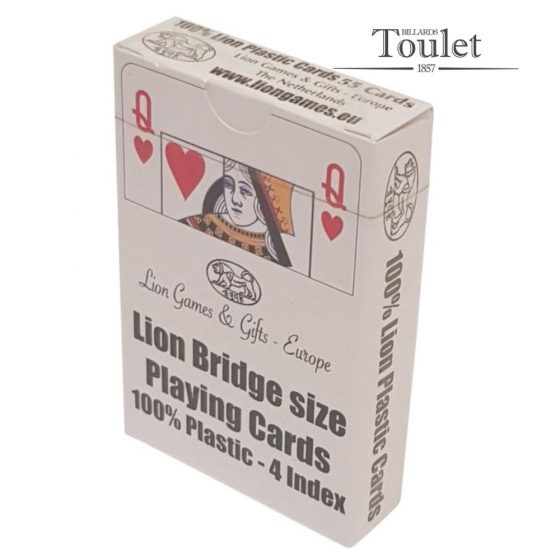 Cartes bridge plastique lion - Billards Toulet