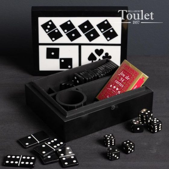 boite noire de jeu cartes dominos des - billards toulet