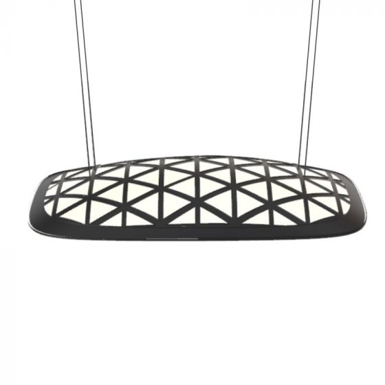 lustre design luxe Blacklight noir Toulet