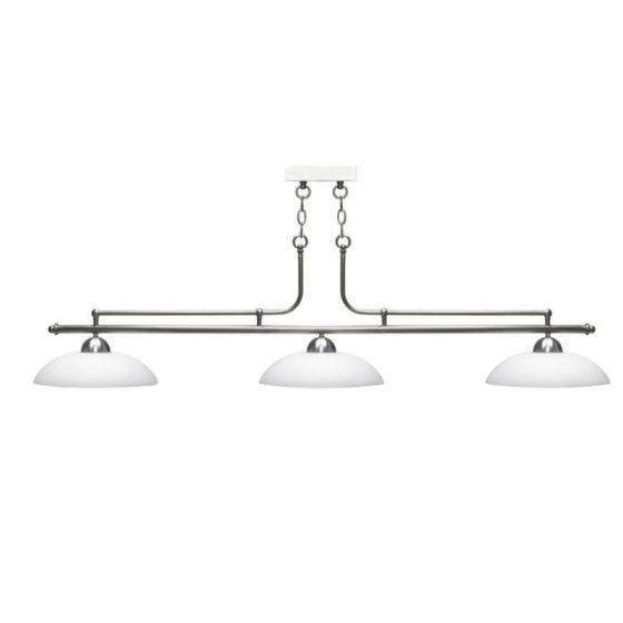 lustre Koloa nickel satiné 3 vasques design Toulet