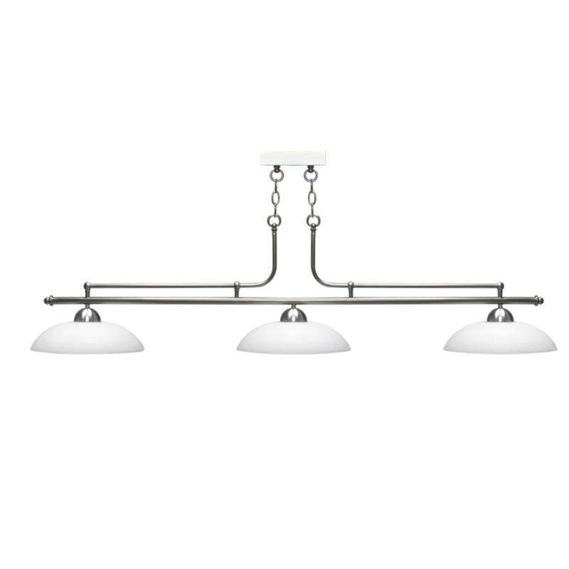 lustre Koloa nickel satiné 3 vasques design Toulet