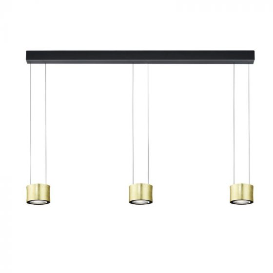 Lustre design pour table de billard - Impulse - noir et doré