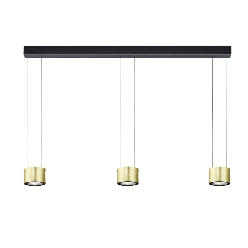 Lustre design pour table de billard - Impulse - noir et doré