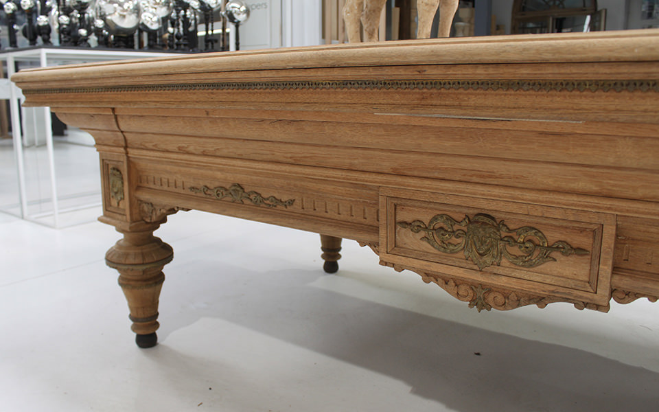 Table de billard en bois restauré - billard ancien Napoléon - Billards Toulet