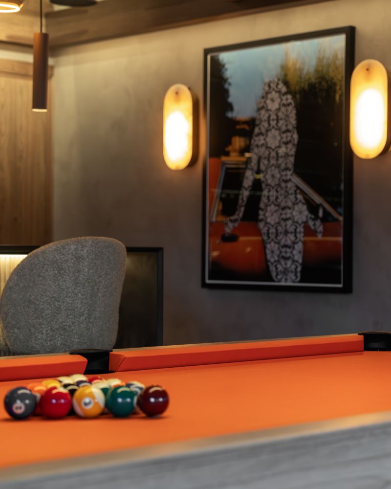 projet design intérieur chalet de luxe escapade billard Broadway Nouvelle Angle Toulet