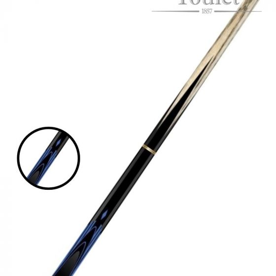 queue de billard anglais Barret 3/7 Dufferin noir et bleu