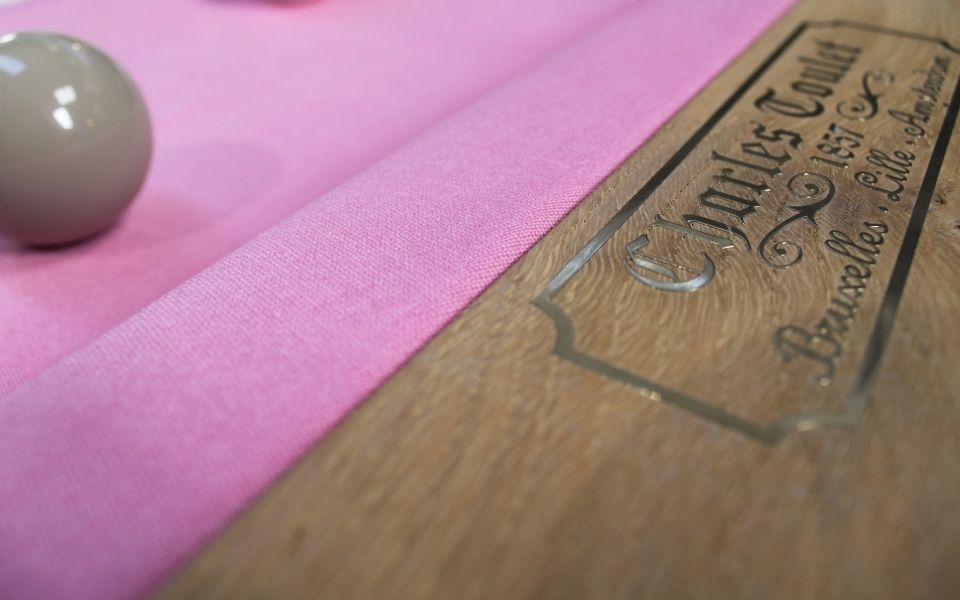 Rose Bubble Gum couleur originale tapis de billard - Billards Toulet