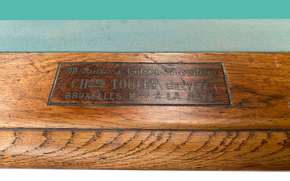 table de billard Napoleon Charles toulet ancien restaure
