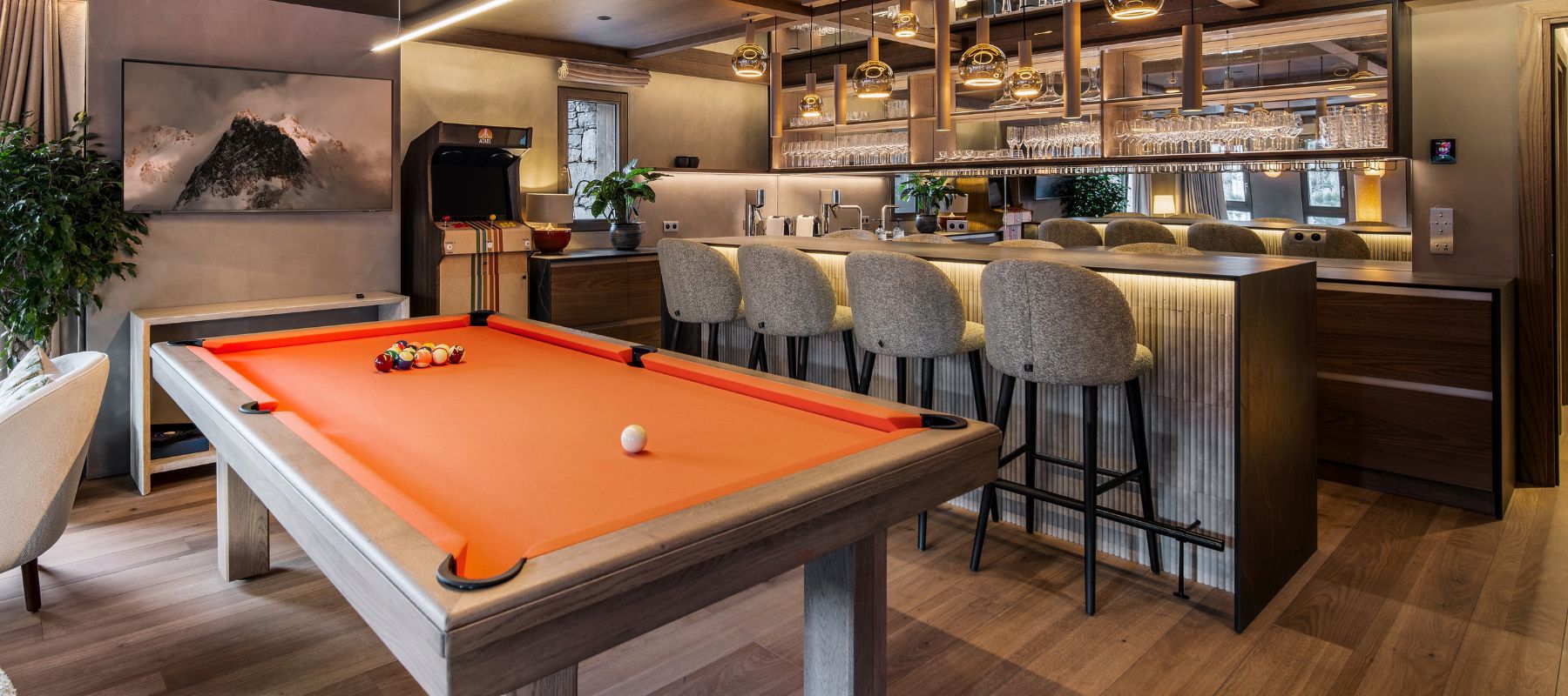 table de billard bois sur mesure design intérieur Toulet - slider