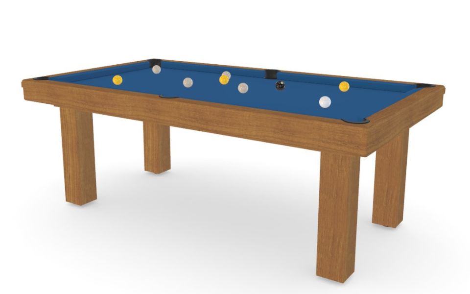 table de billard exterieure Teck sur mesure Toulet