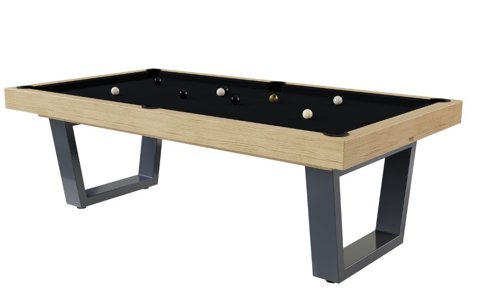 table de billard moderne Iron bois noir Toulet