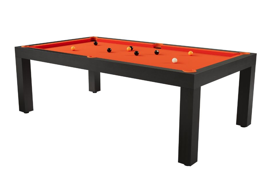 table de billard noire design Pearl orange - Toulet