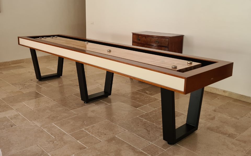 table de shuffleboard style industriel personnalisable Iron - Billards Toulet