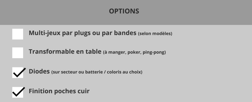 Options billard Lambert blackball billards toulet