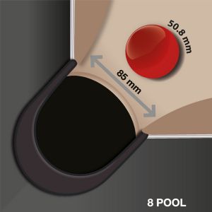 taille poches billard 8 pool blackball Toulet
