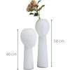 Vase design blanc en forme de tête - Billards Toulet